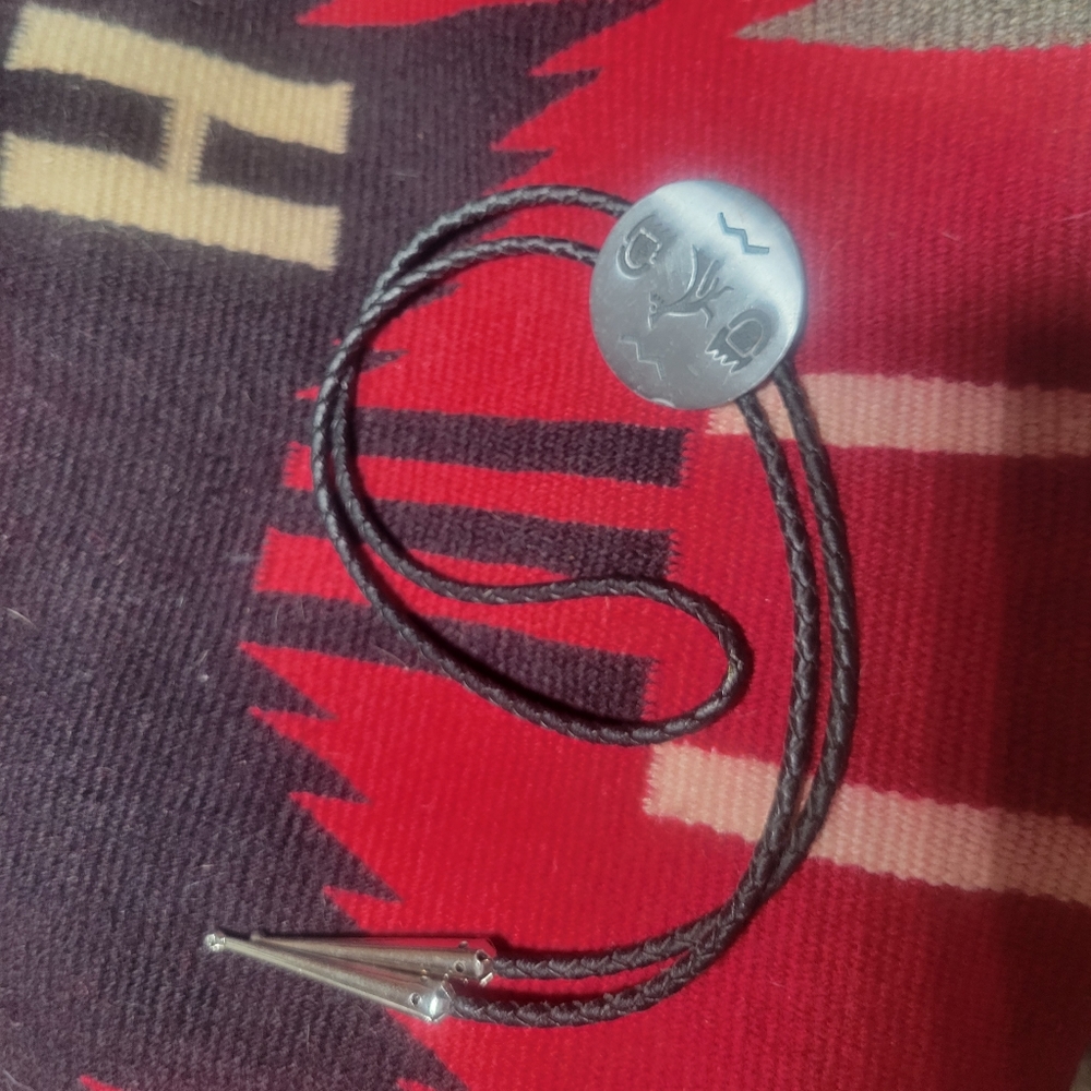 Native American Bird & Bear Bolo View 4